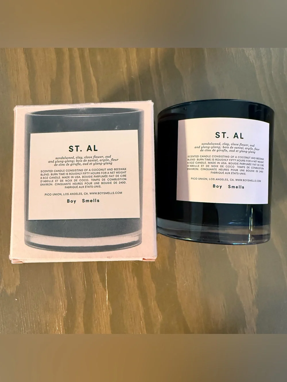 4/$20 EMPTY Boy Smells St. Al Classic Candle Vessel Jar